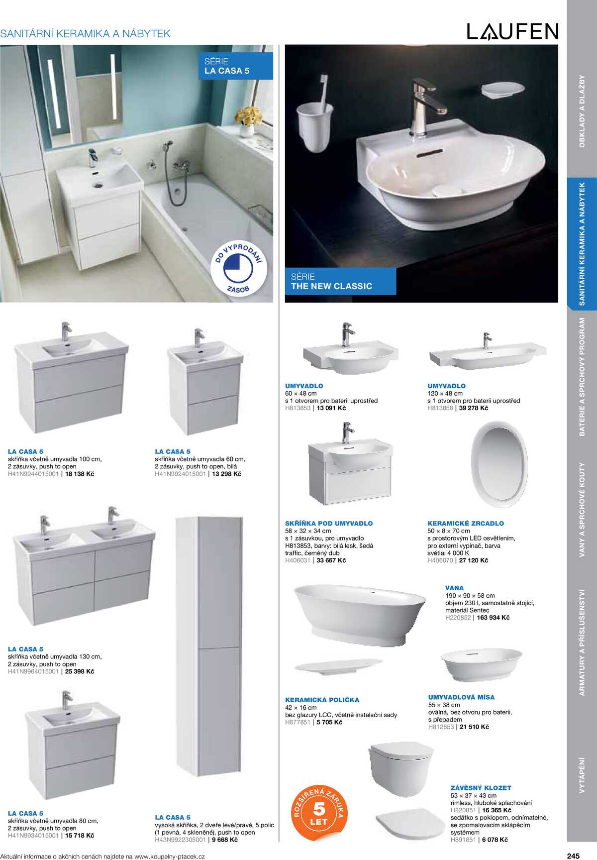 Koupelny Ptáček katalog koupelny strana 245