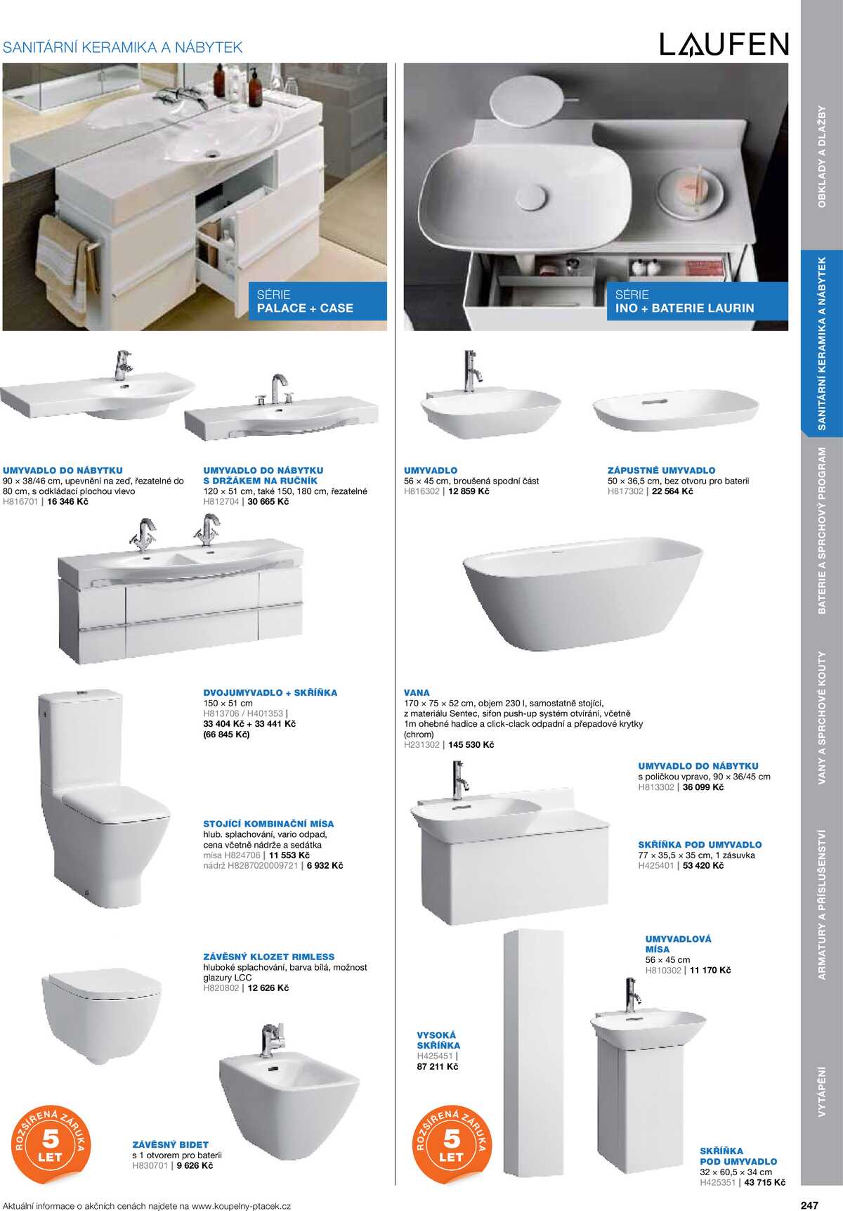 Koupelny Ptáček katalog koupelny strana 247