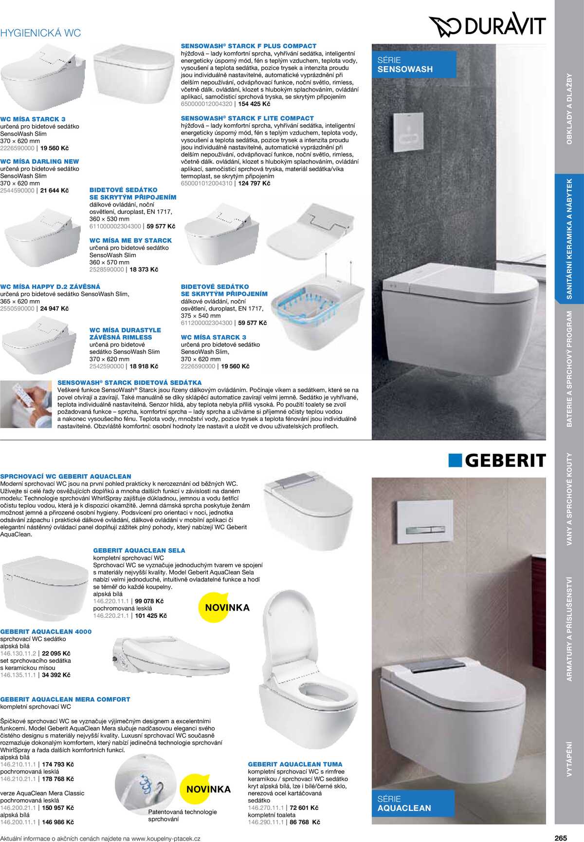 Koupelny Ptáček katalog koupelny strana 265