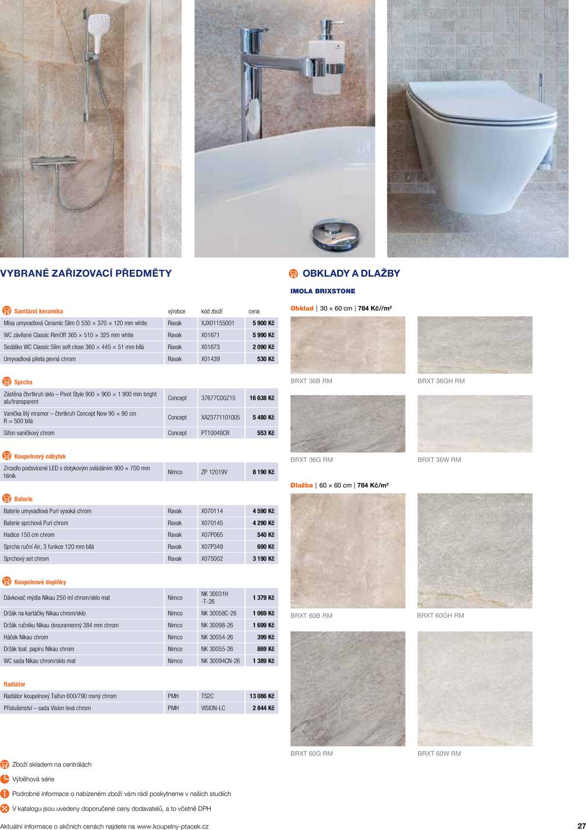 Koupelny Ptáček katalog koupelny strana 27