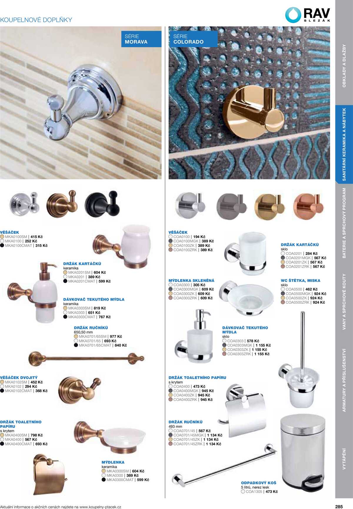 Koupelny Ptáček katalog koupelny strana 285