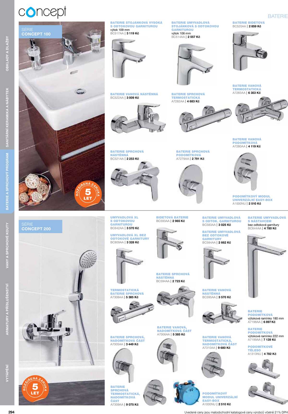 Koupelny Ptáček katalog koupelny strana 294