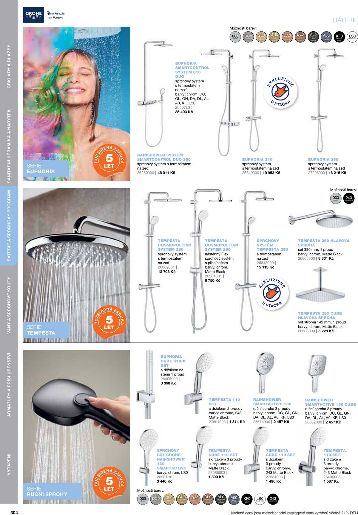 Koupelny Ptáček katalog koupelny strana 304