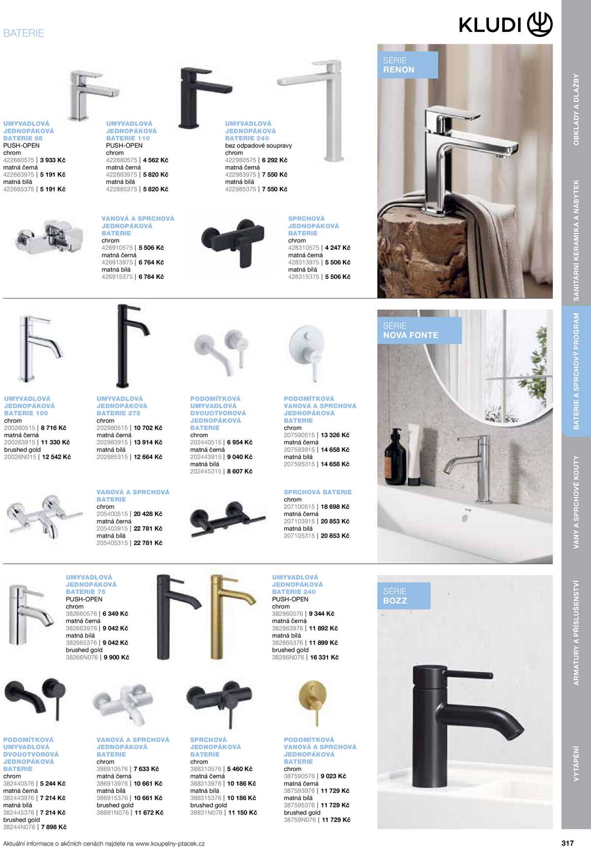 Koupelny Ptáček katalog koupelny strana 317