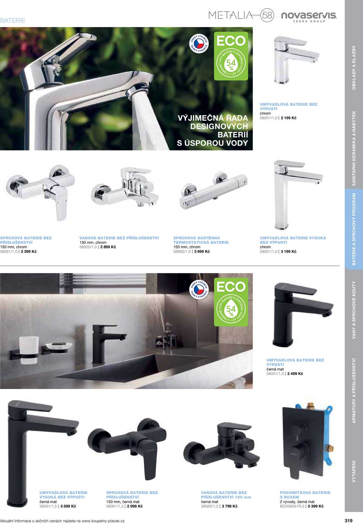 Koupelny Ptáček katalog koupelny strana 319