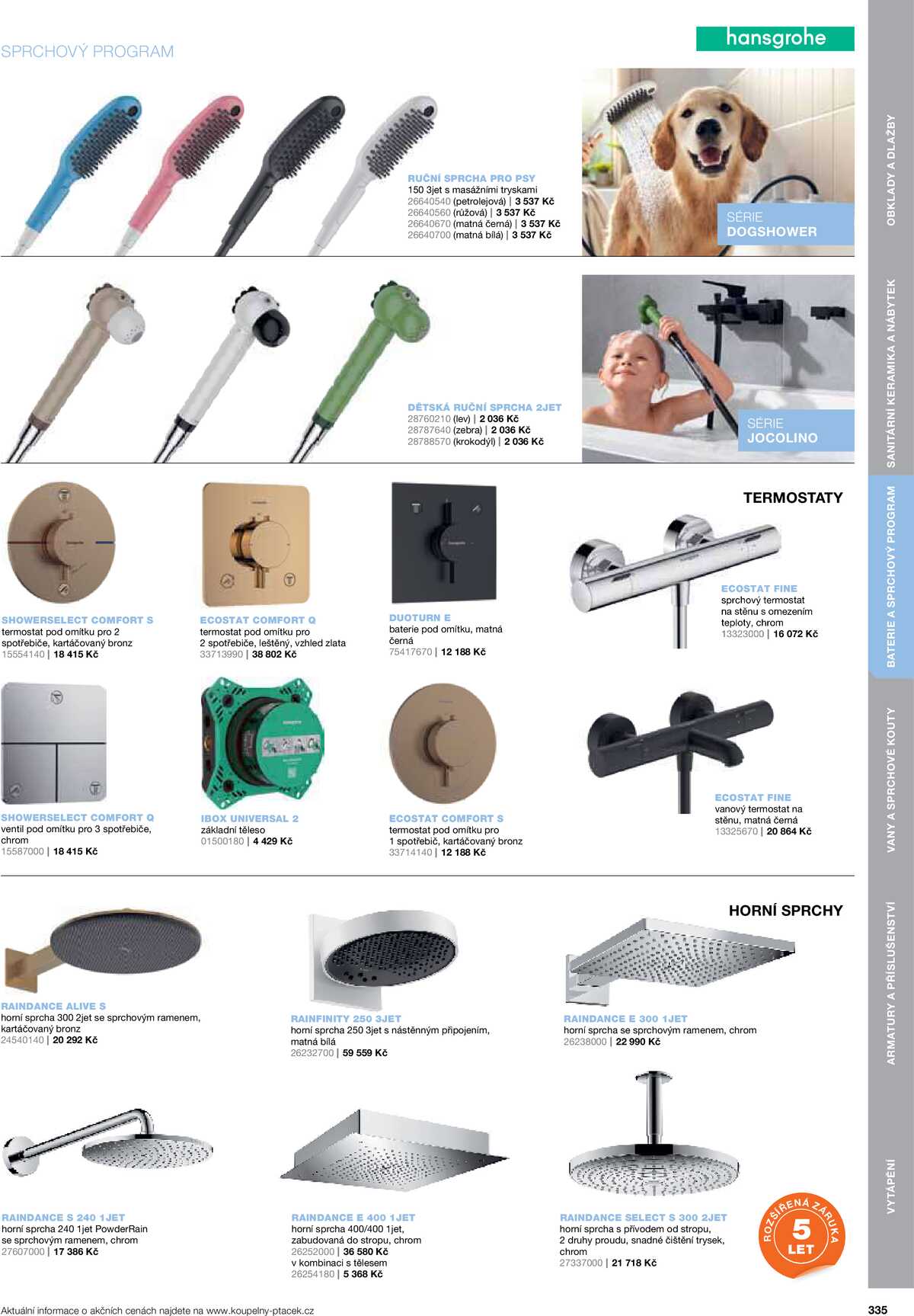 Koupelny Ptáček katalog koupelny strana 335