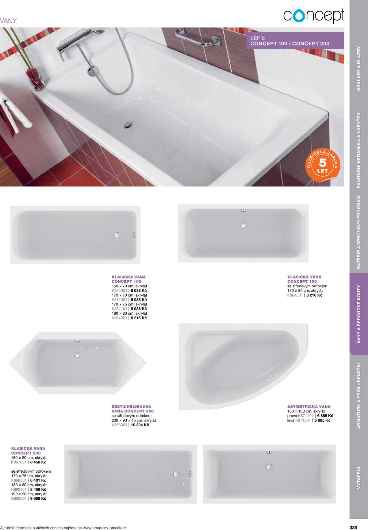 Koupelny Ptáček katalog koupelny strana 339