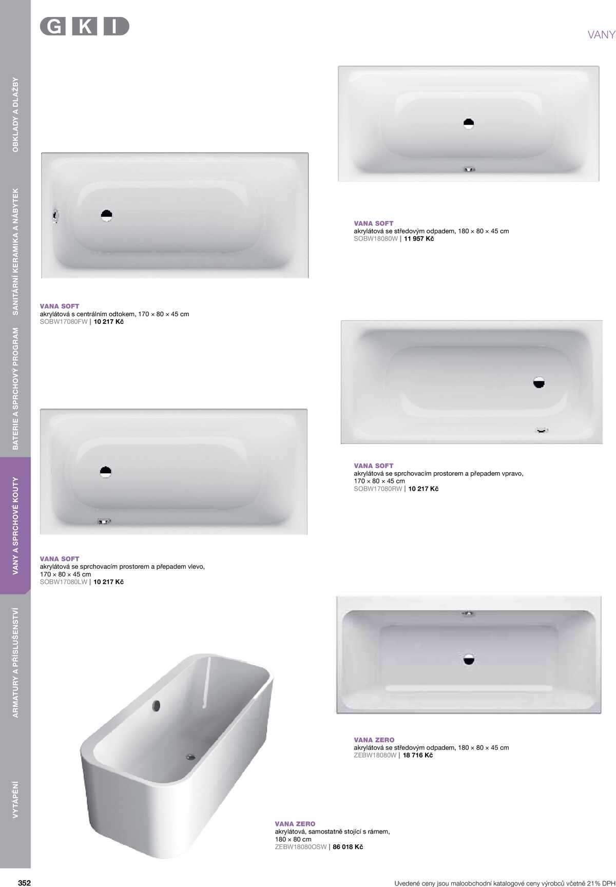 Koupelny Ptáček katalog koupelny strana 352