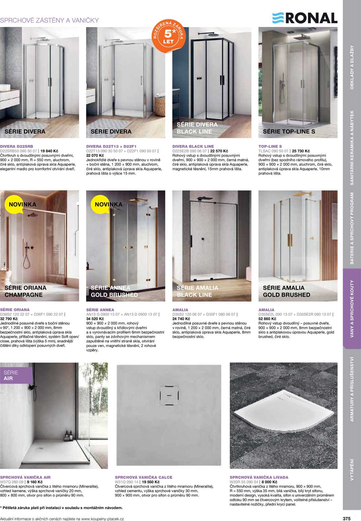 Koupelny Ptáček katalog koupelny strana 375