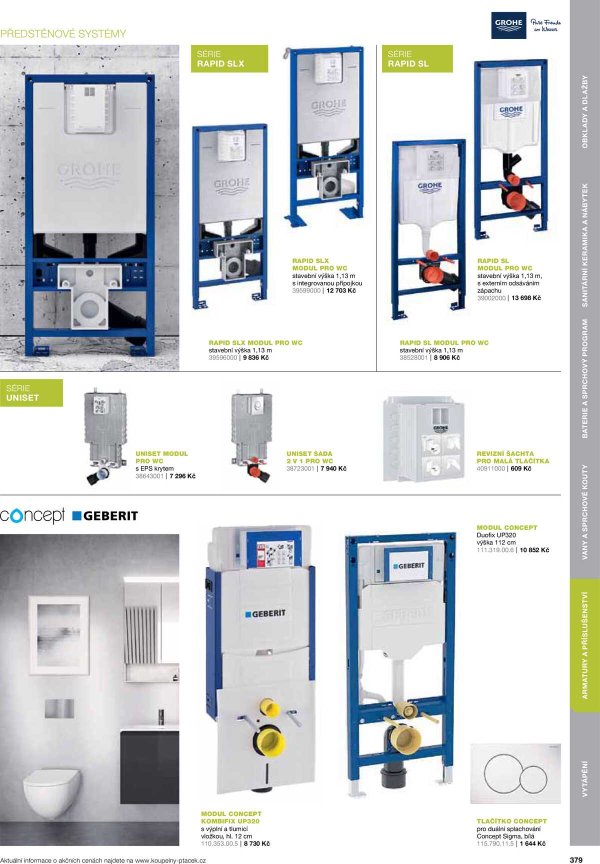 Koupelny Ptáček katalog koupelny strana 379