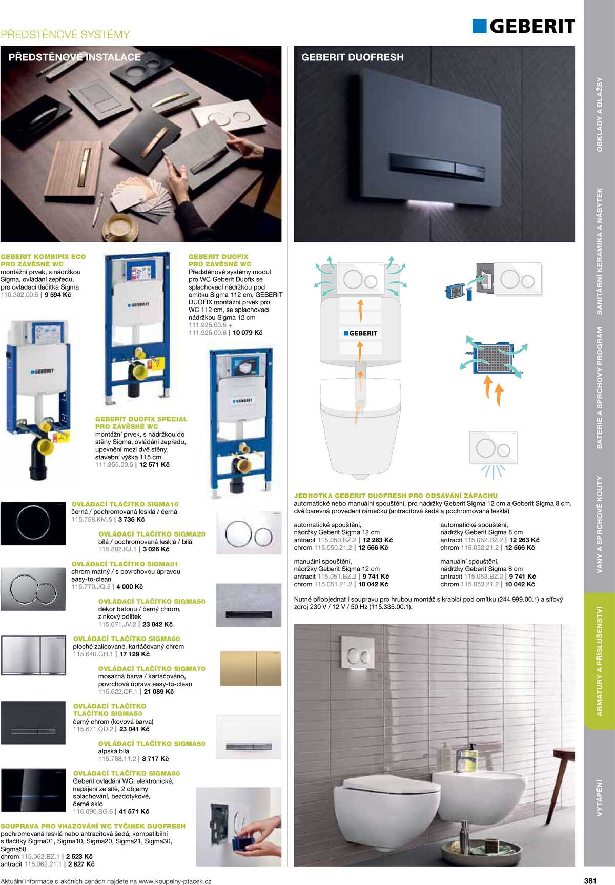 Koupelny Ptáček katalog koupelny strana 381