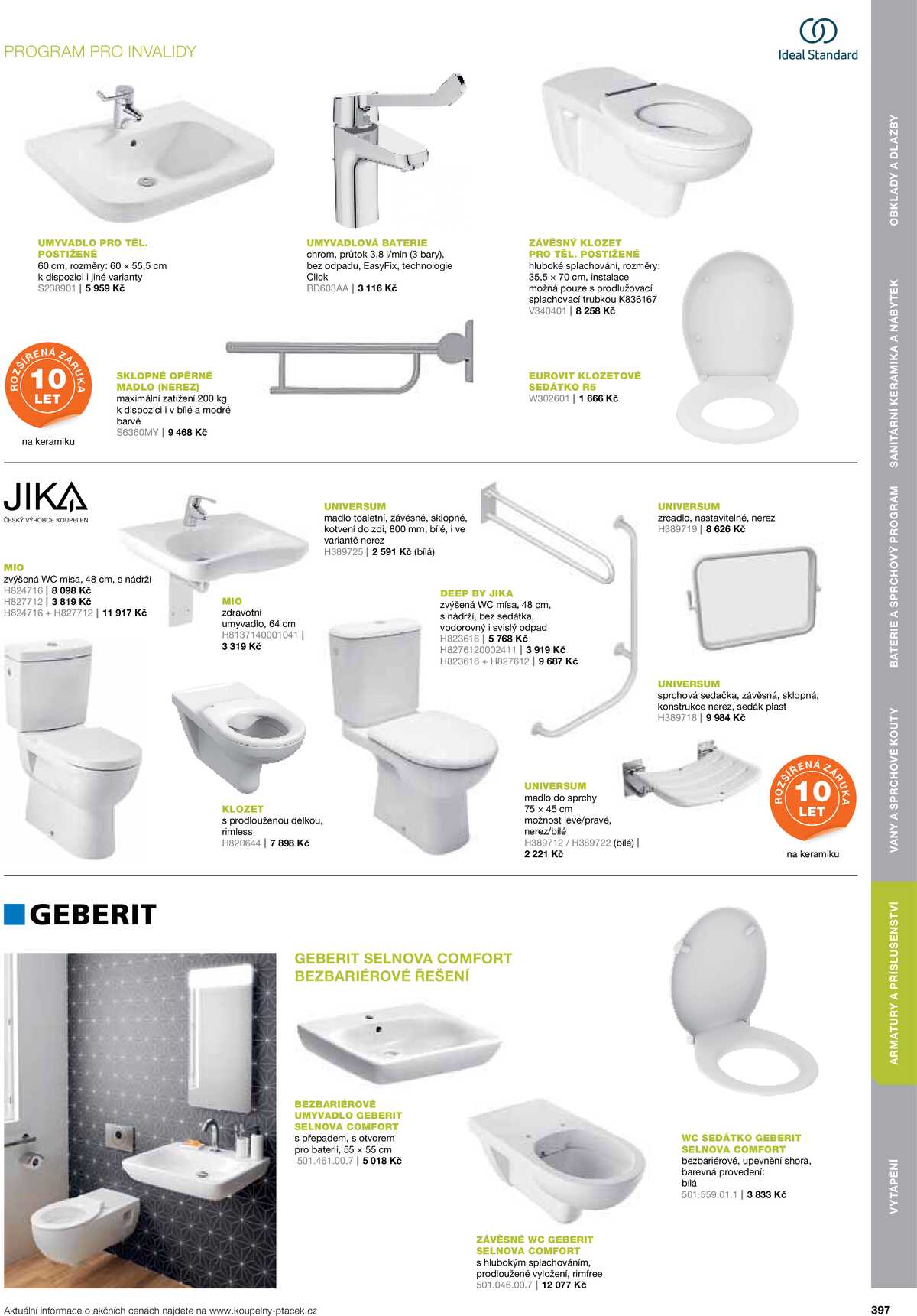 Koupelny Ptáček katalog koupelny strana 397