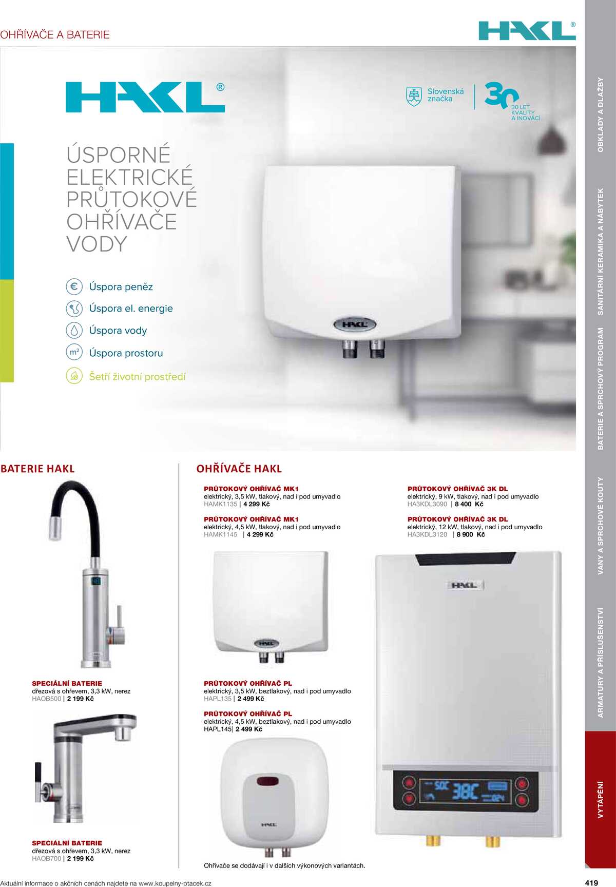 Koupelny Ptáček katalog koupelny strana 419