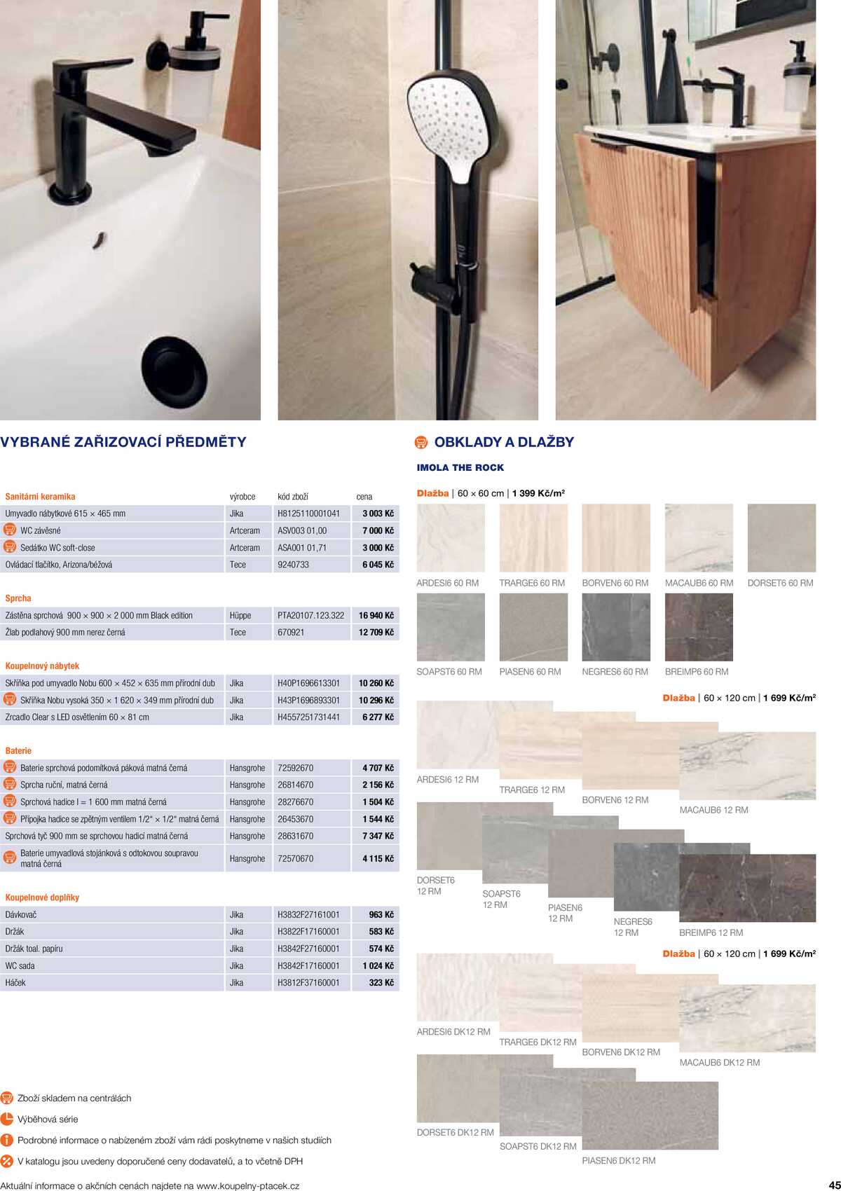 Koupelny Ptáček katalog koupelny strana 45