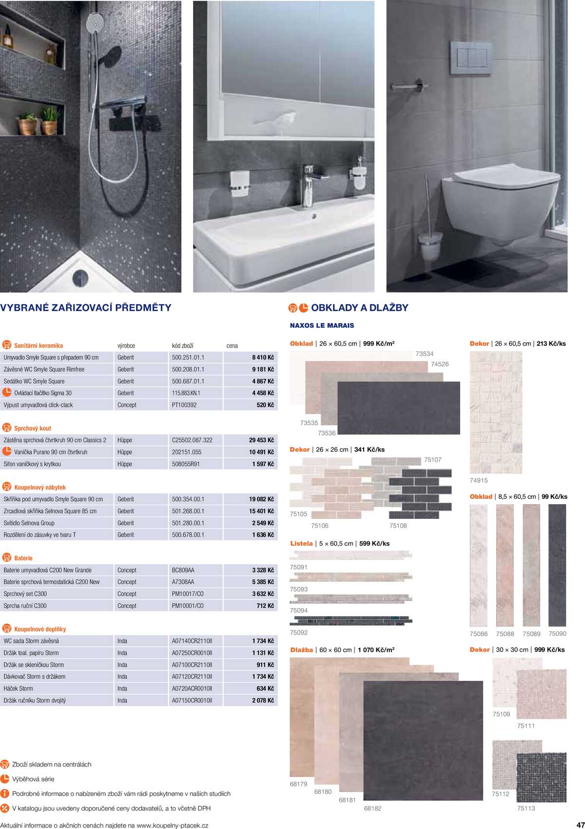 Koupelny Ptáček katalog koupelny strana 47