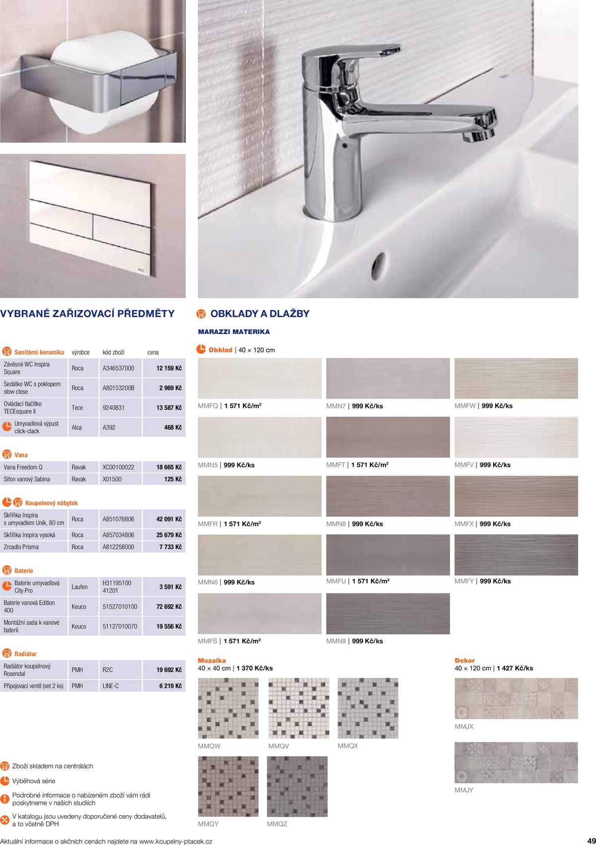 Koupelny Ptáček katalog koupelny strana 49