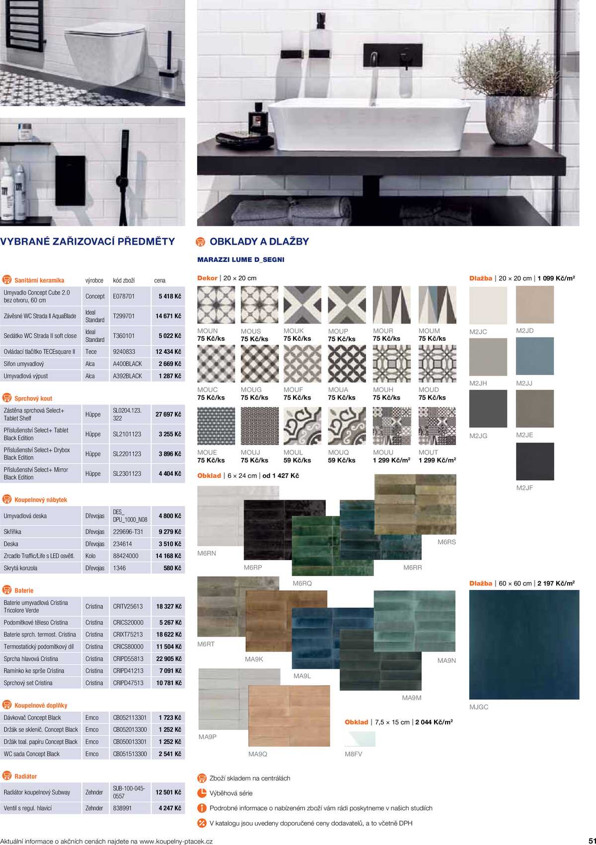 Koupelny Ptáček katalog koupelny strana 51