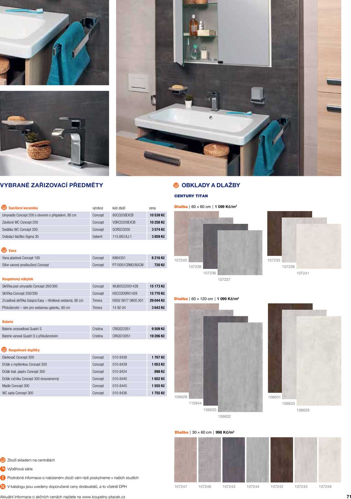 Koupelny Ptáček katalog koupelny strana 71