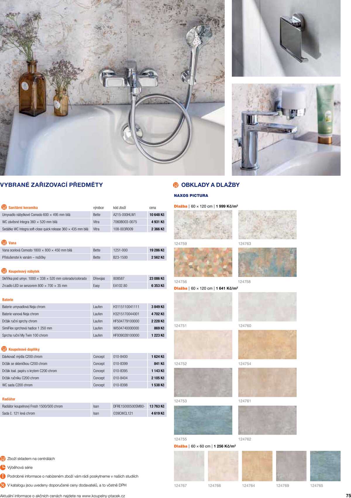 Koupelny Ptáček katalog koupelny strana 75