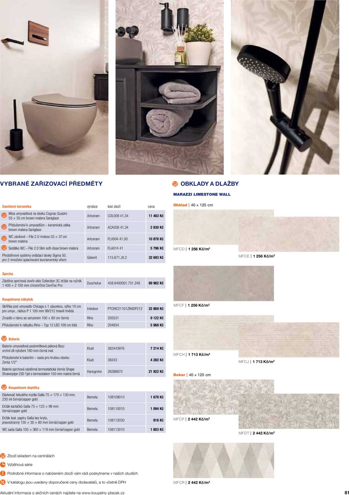 Koupelny Ptáček katalog koupelny strana 81