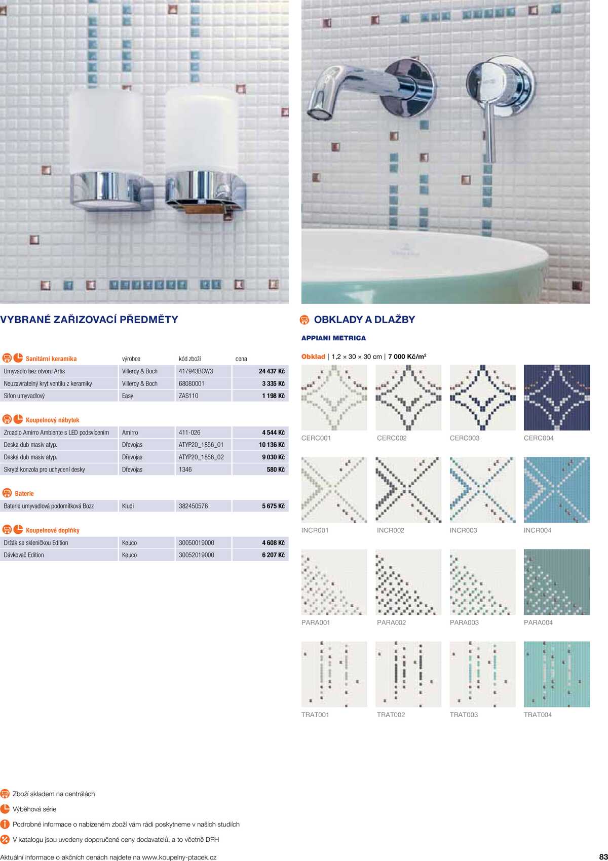 Koupelny Ptáček katalog koupelny strana 83