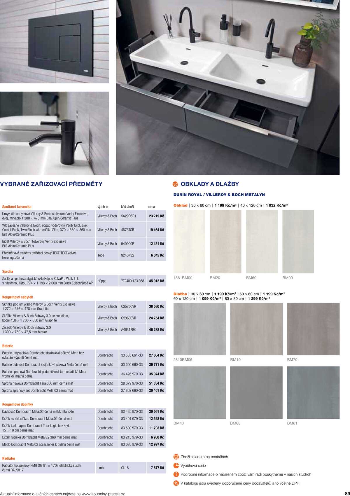 Koupelny Ptáček katalog koupelny strana 89