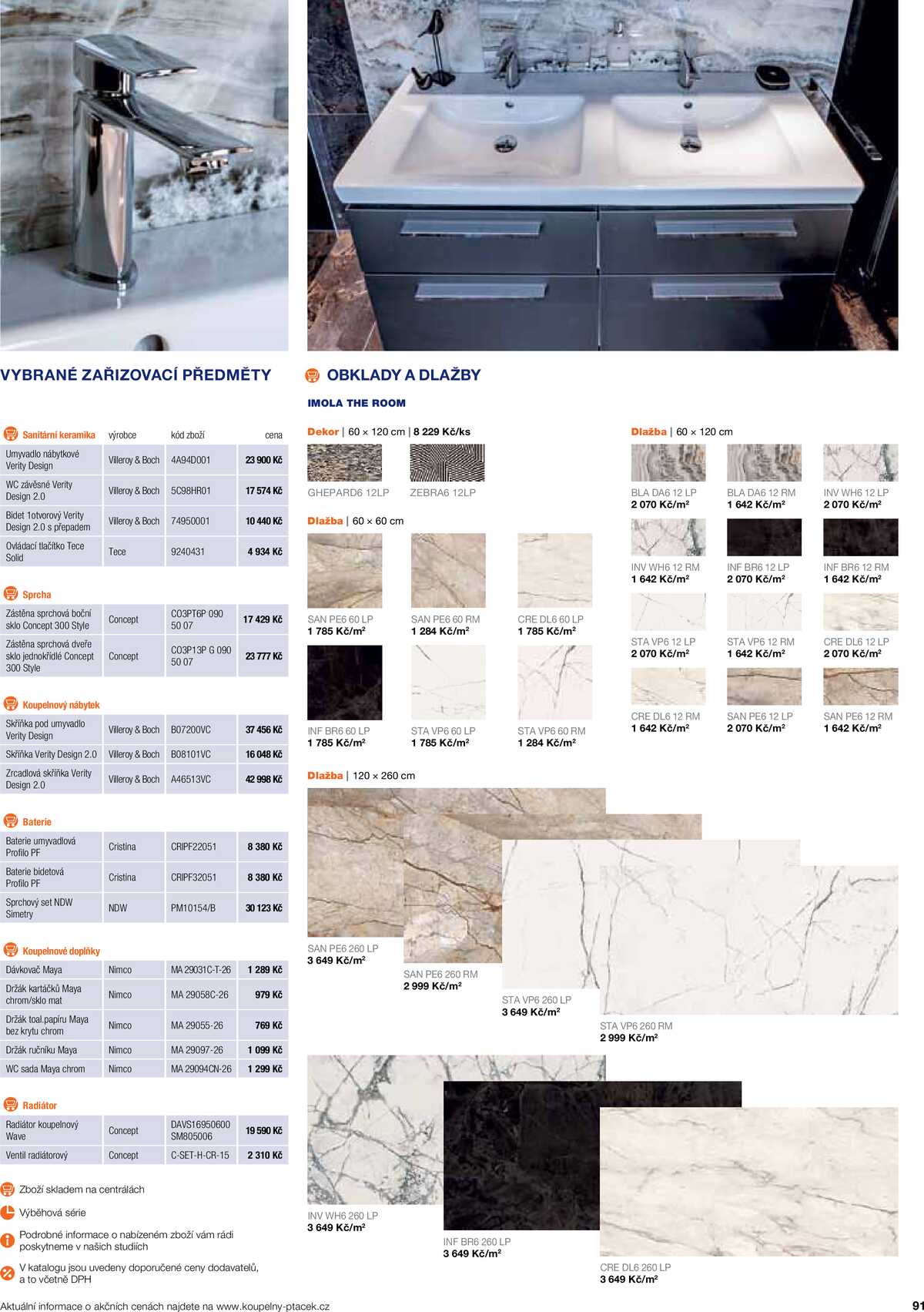 Koupelny Ptáček katalog koupelny strana 91