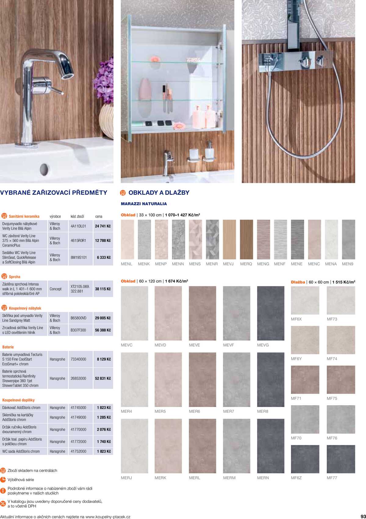 Koupelny Ptáček katalog koupelny strana 93