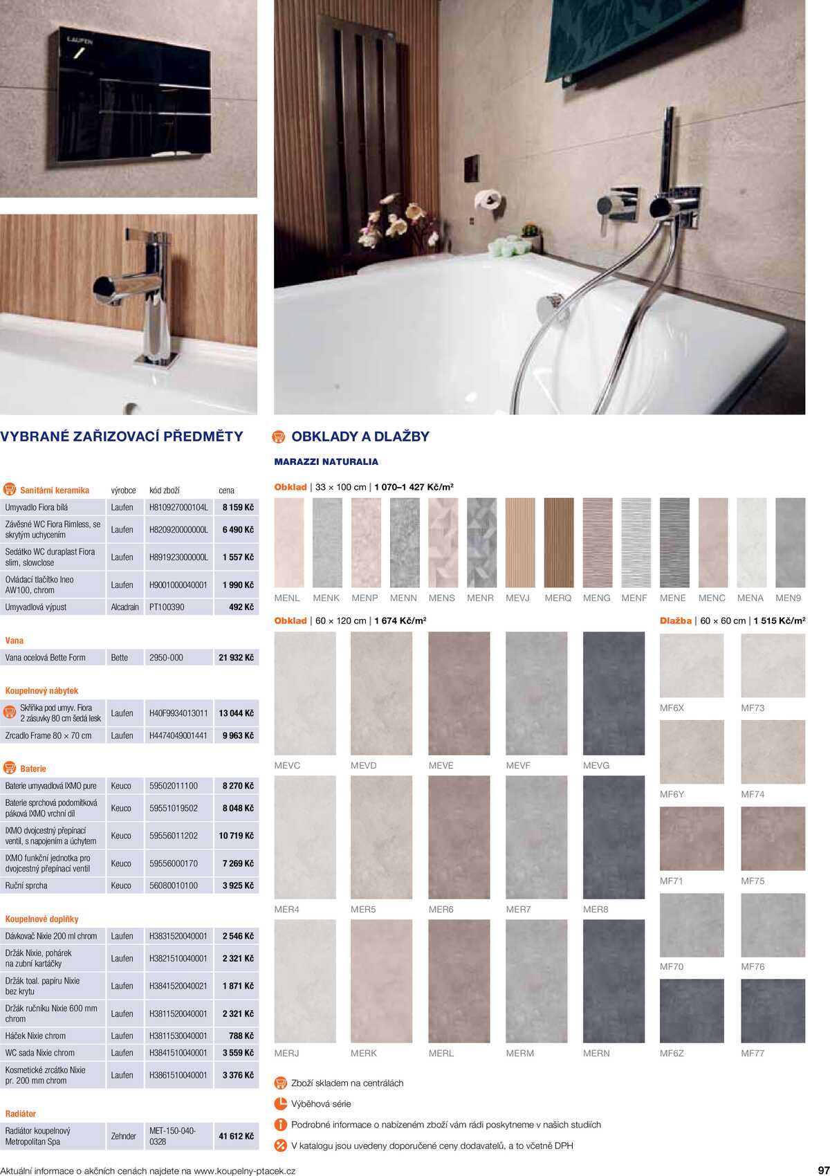 Koupelny Ptáček katalog koupelny strana 97