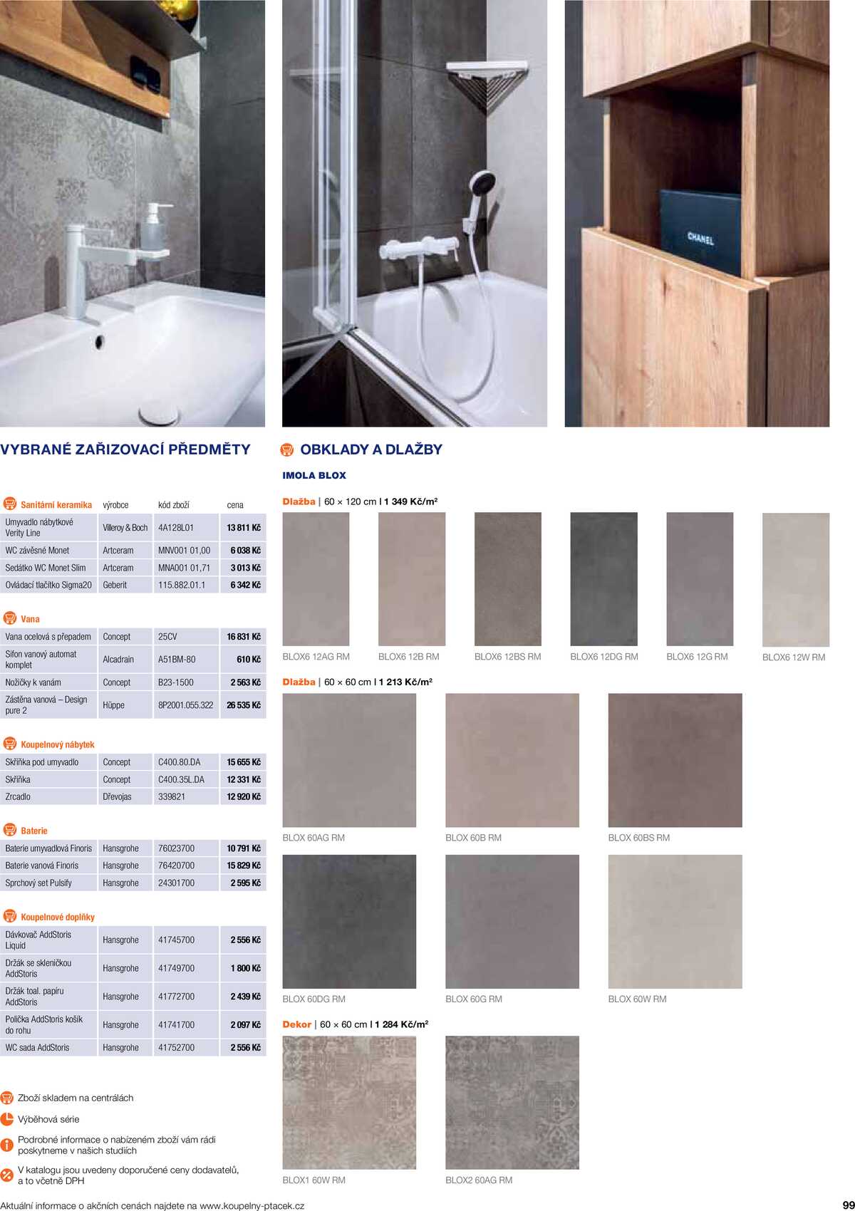 Koupelny Ptáček katalog koupelny strana 99