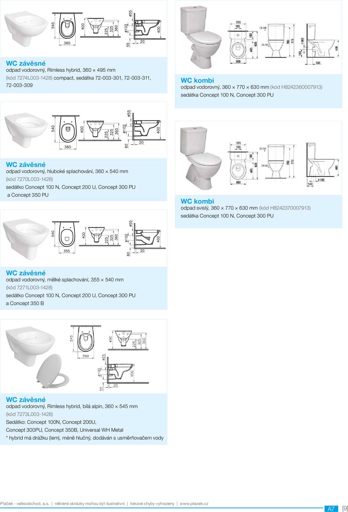Koupelny Ptáček katalog sanita strana 9