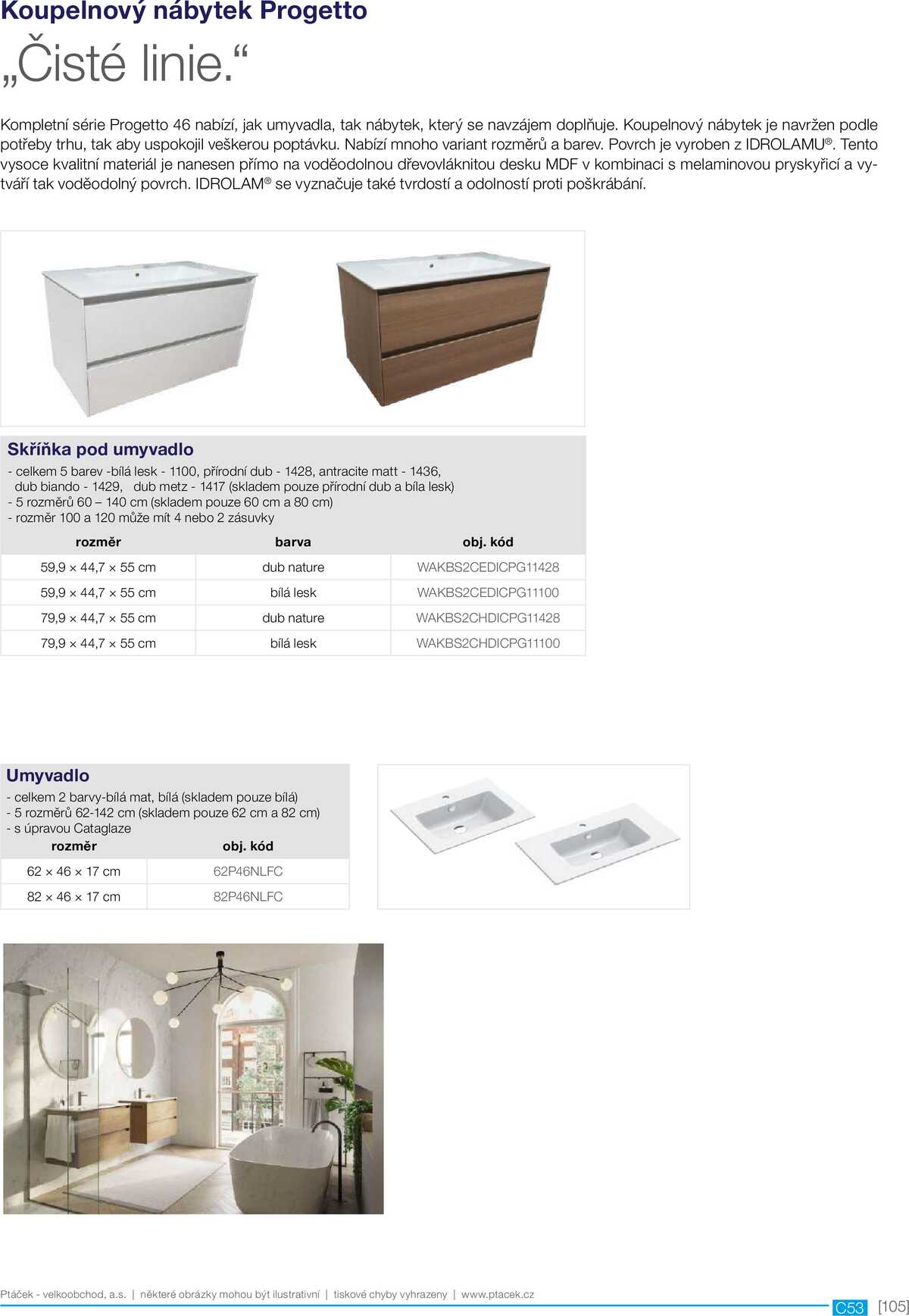 Koupelny Ptáček katalog sanita strana 105
