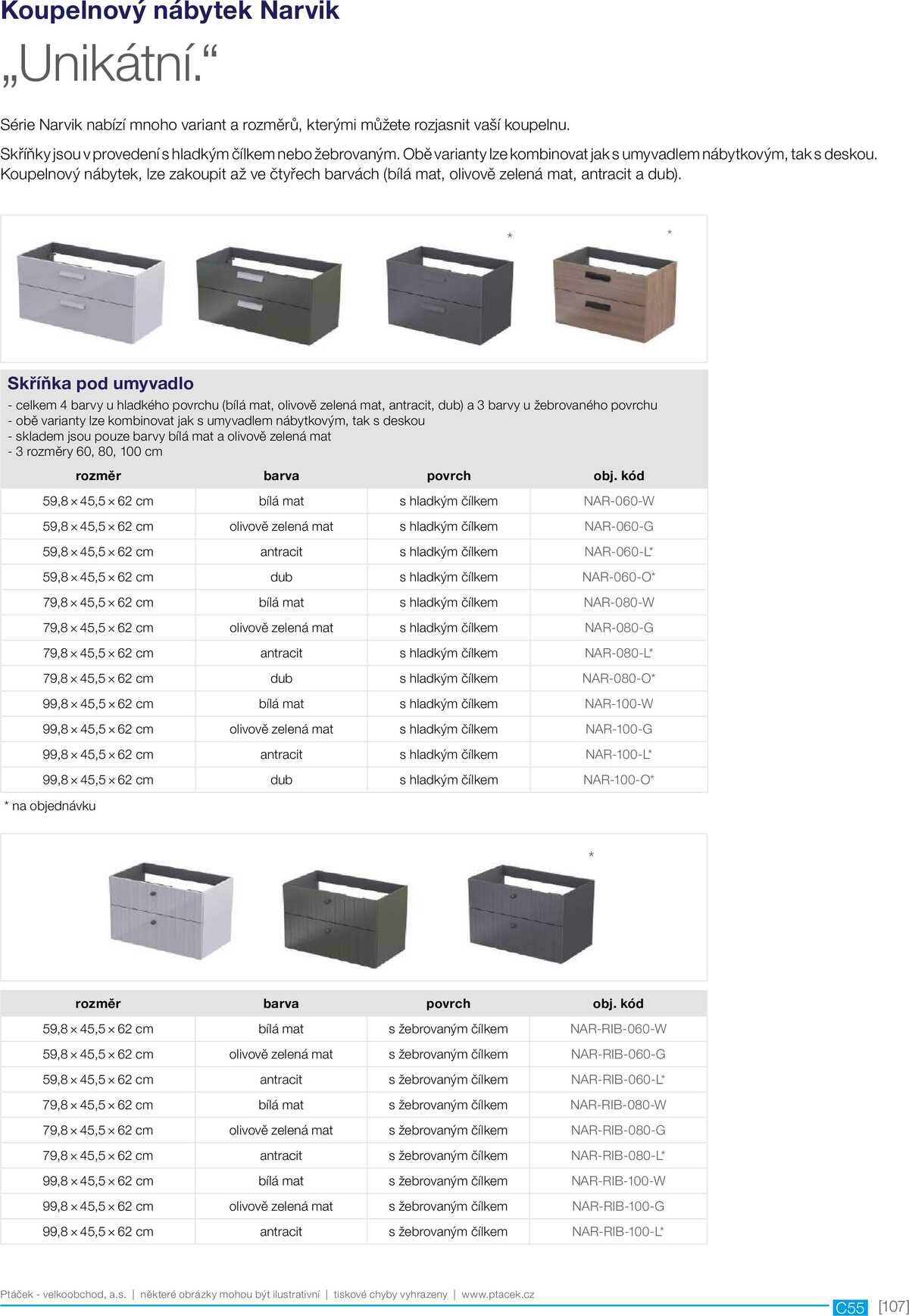 Koupelny Ptáček katalog sanita strana 107