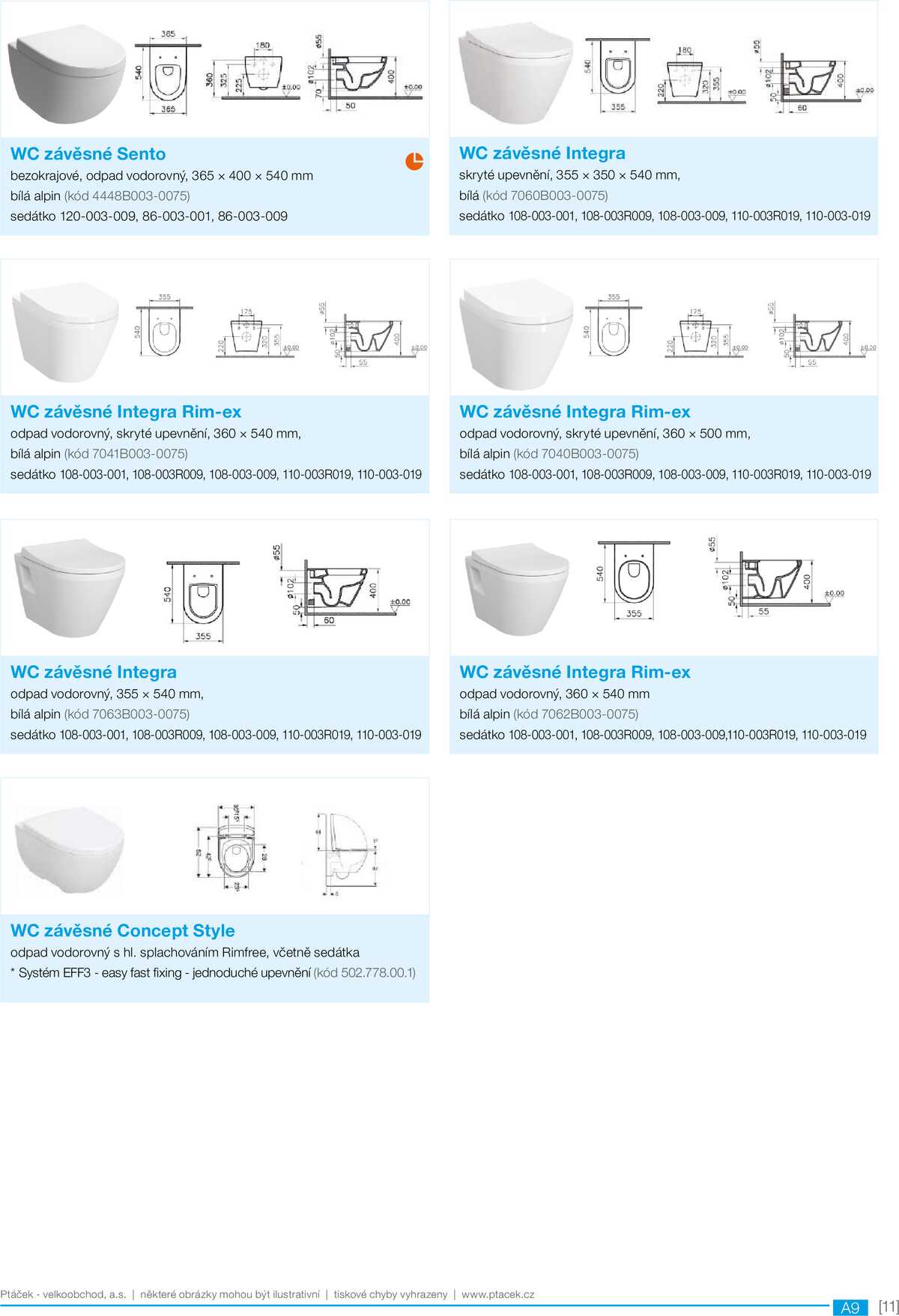 Koupelny Ptáček katalog sanita strana 11