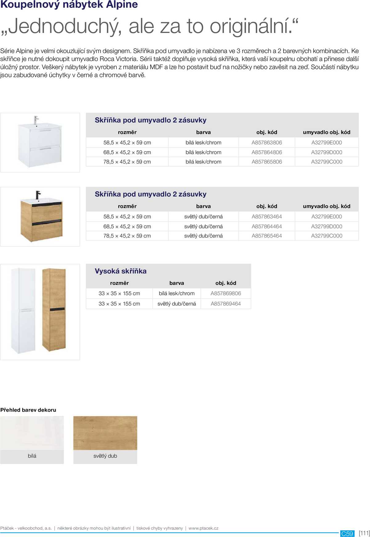 Koupelny Ptáček katalog sanita strana 111