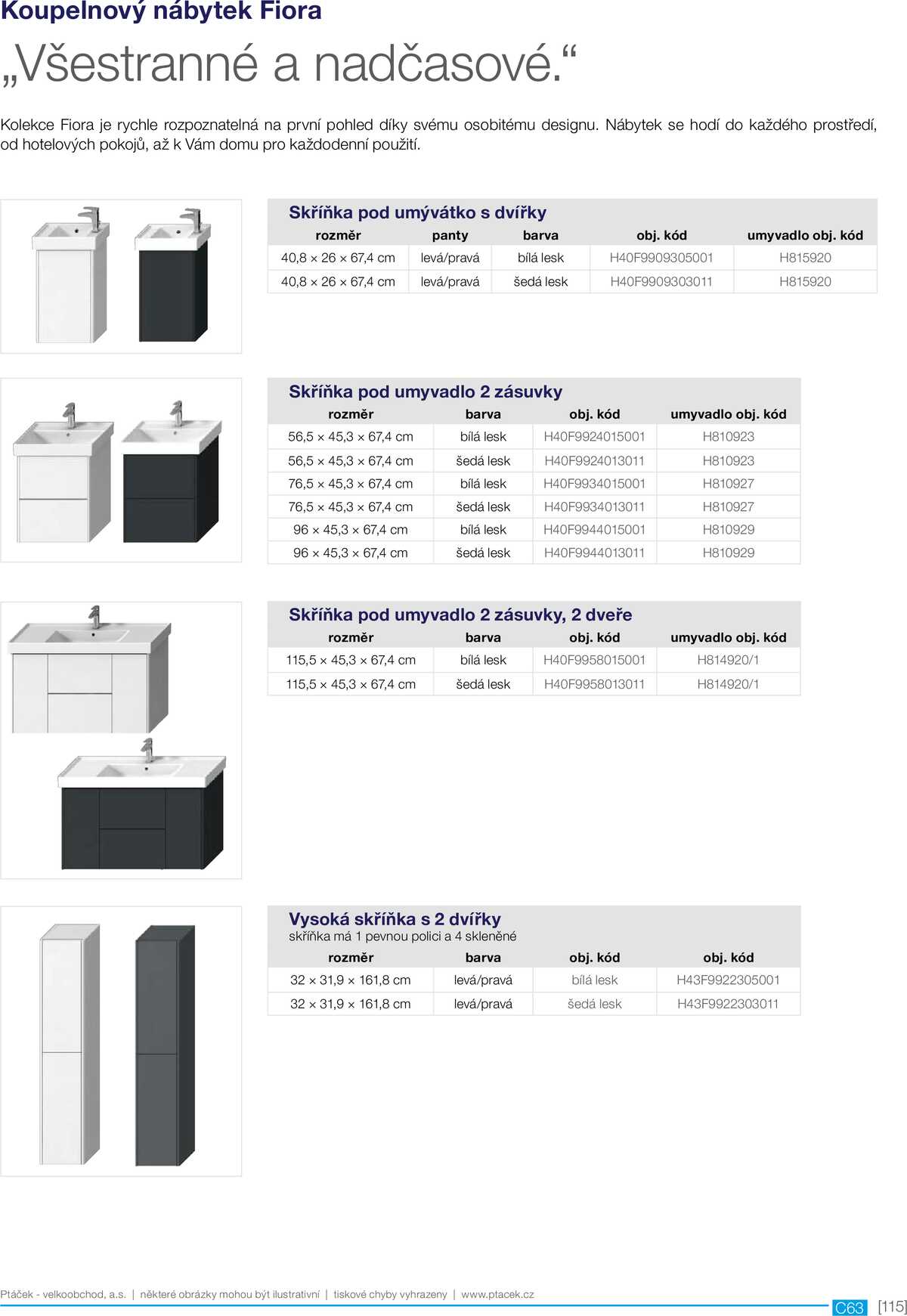 Koupelny Ptáček katalog sanita strana 115