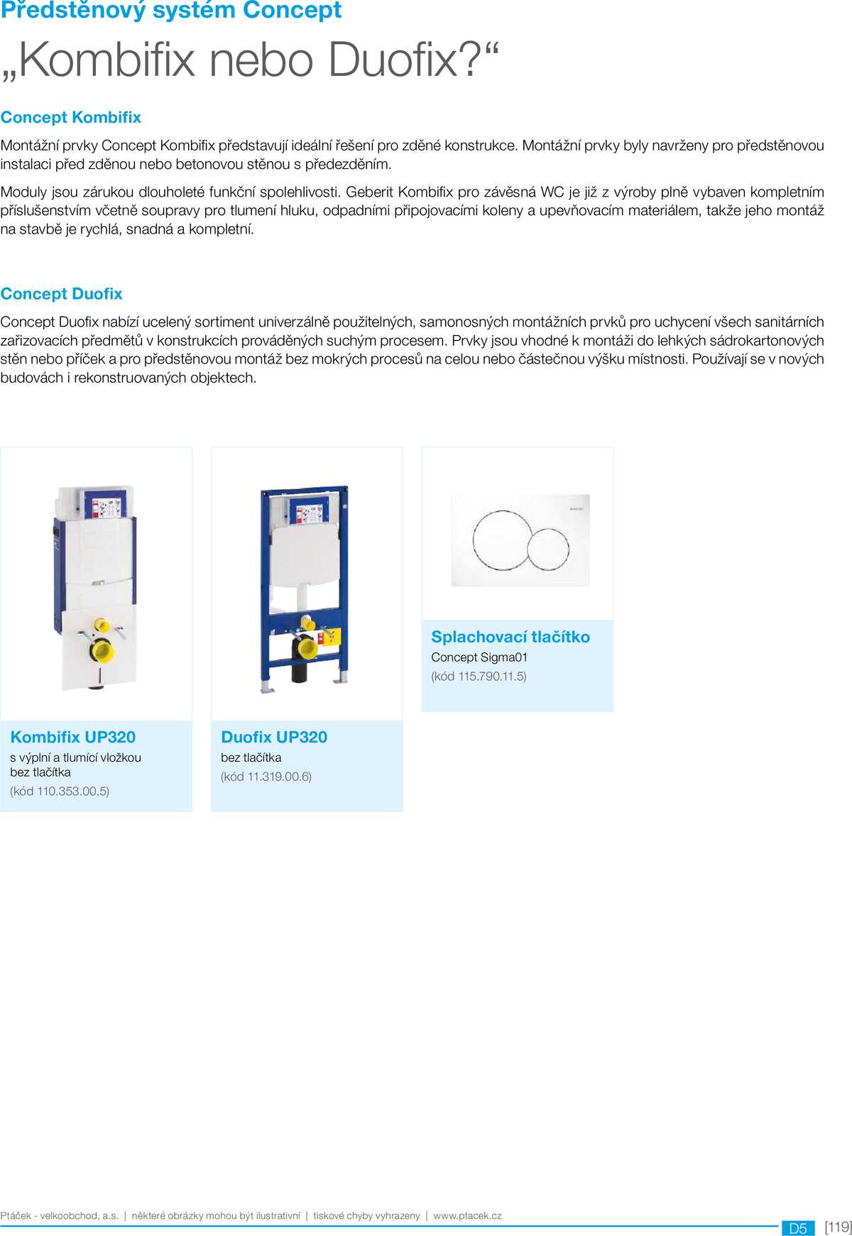 Koupelny Ptáček katalog sanita strana 119