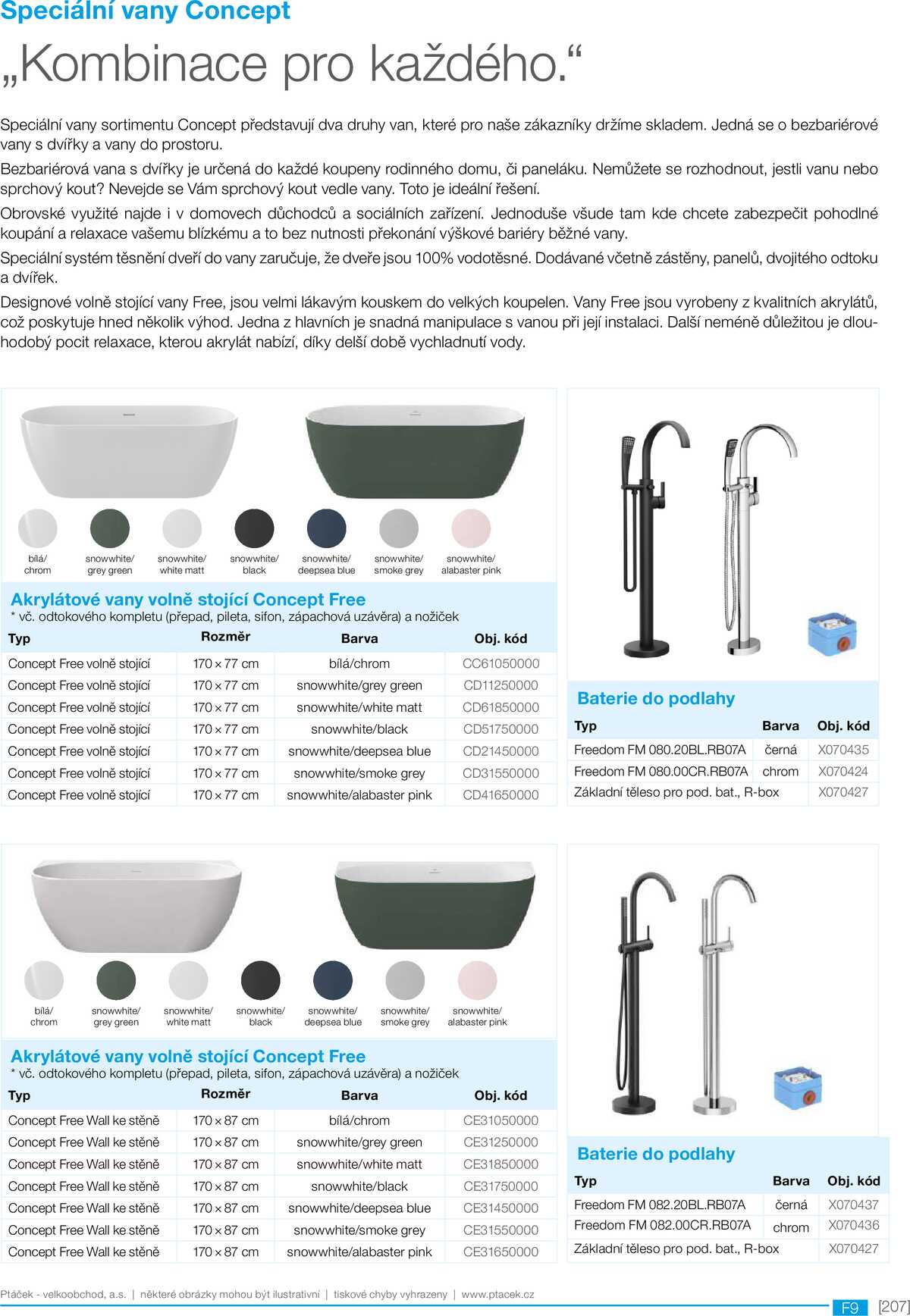 Koupelny Ptáček katalog sanita strana 207
