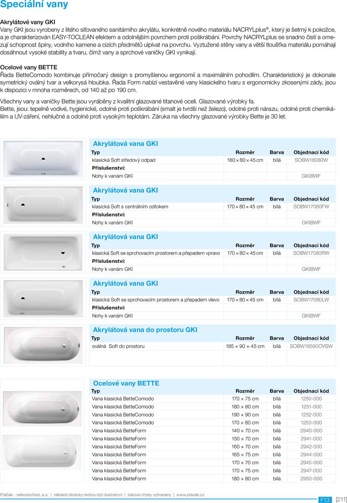Koupelny Ptáček katalog sanita strana 211