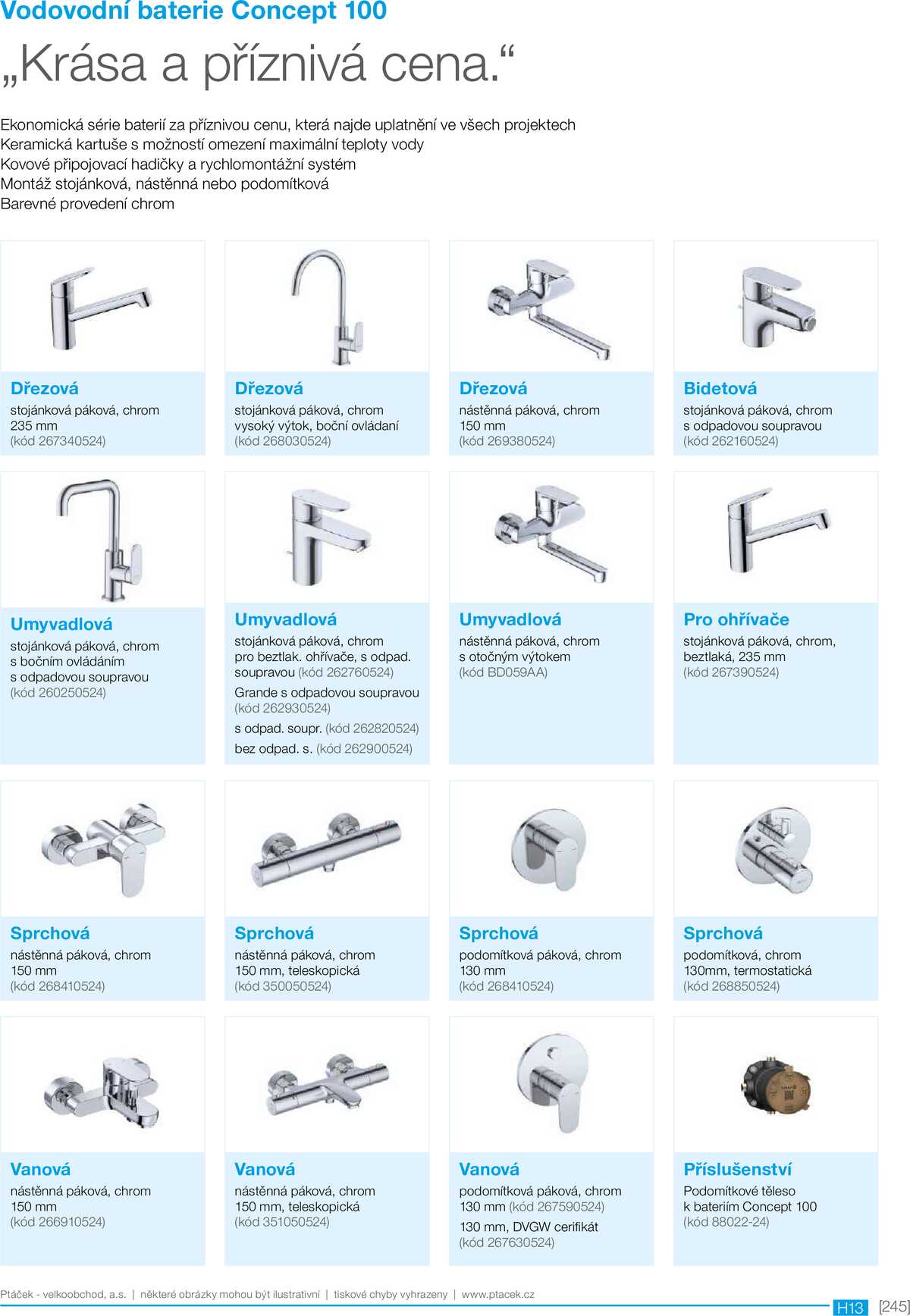 Koupelny Ptáček katalog sanita strana 245