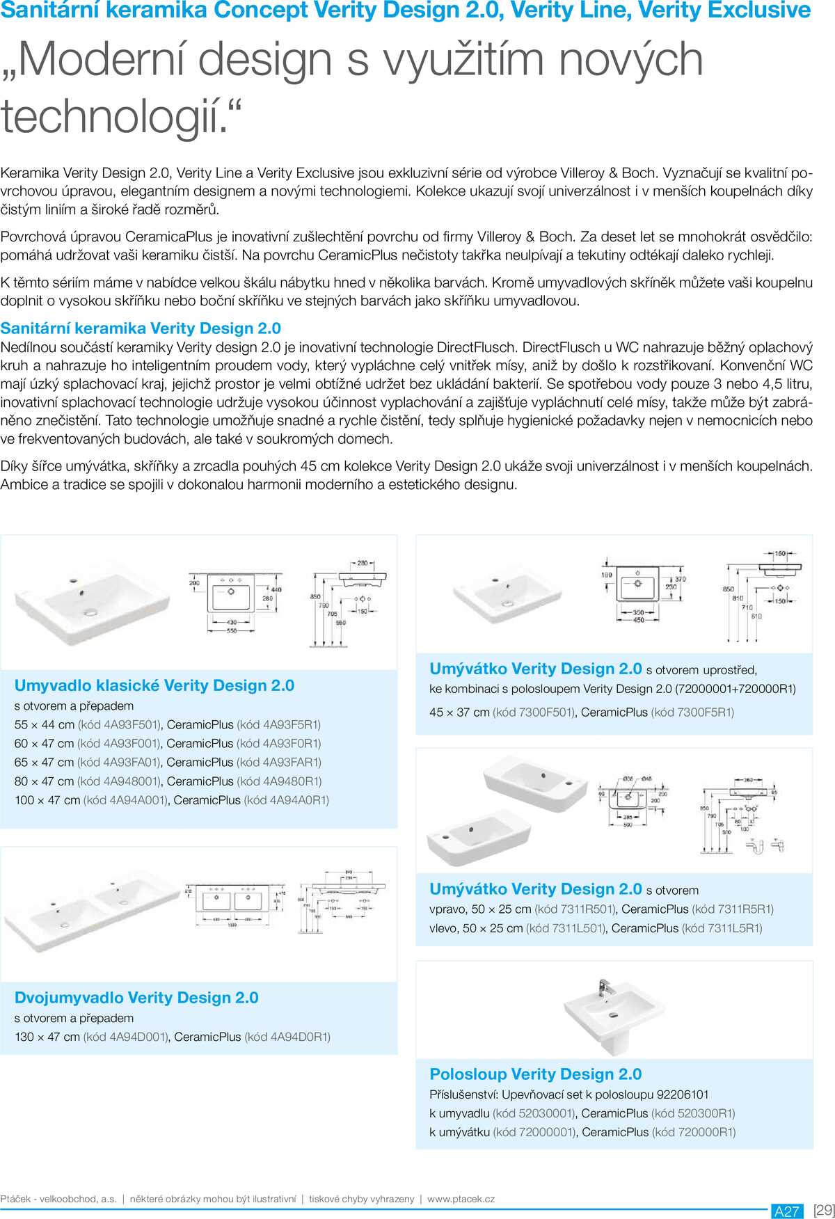 Koupelny Ptáček katalog sanita strana 29