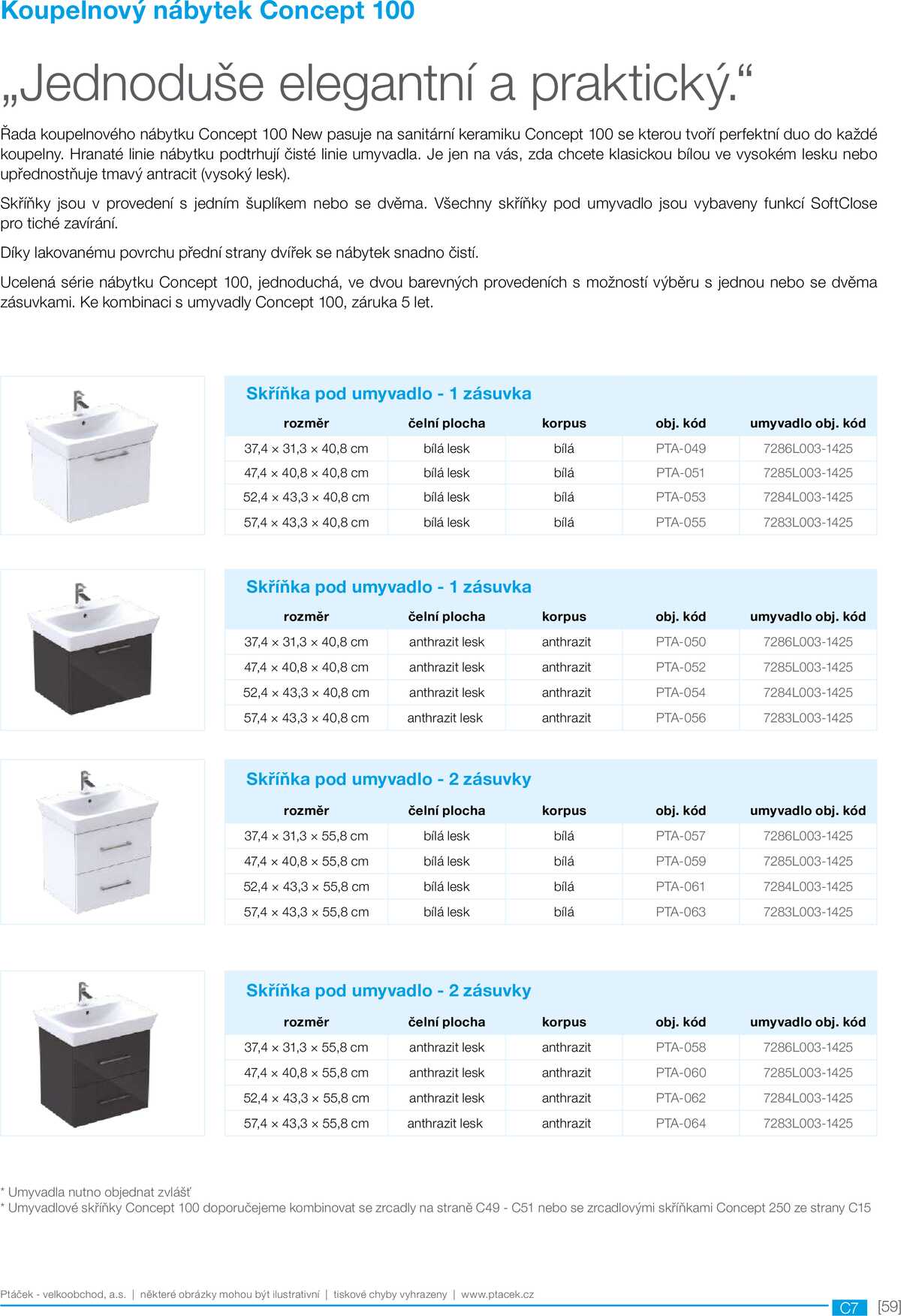 Koupelny Ptáček katalog sanita strana 59