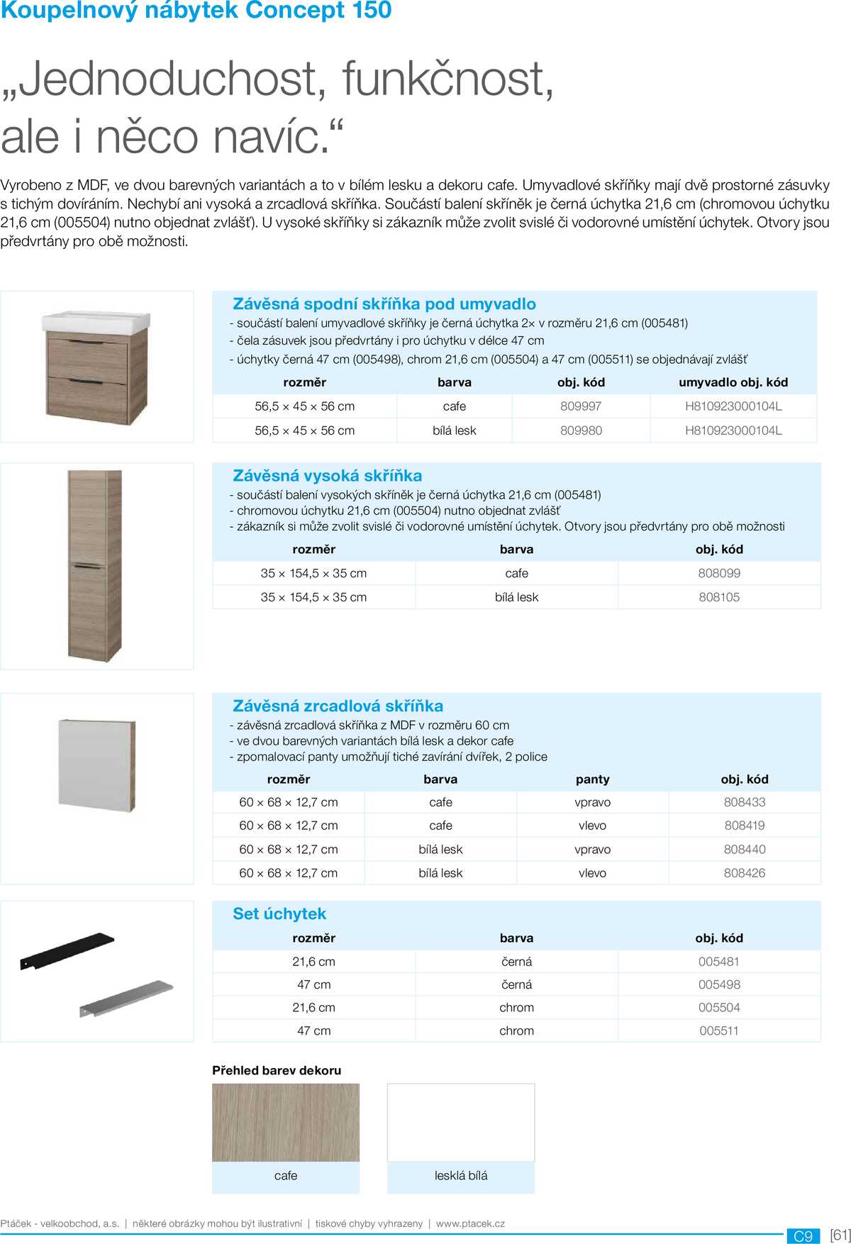 Koupelny Ptáček katalog sanita strana 61