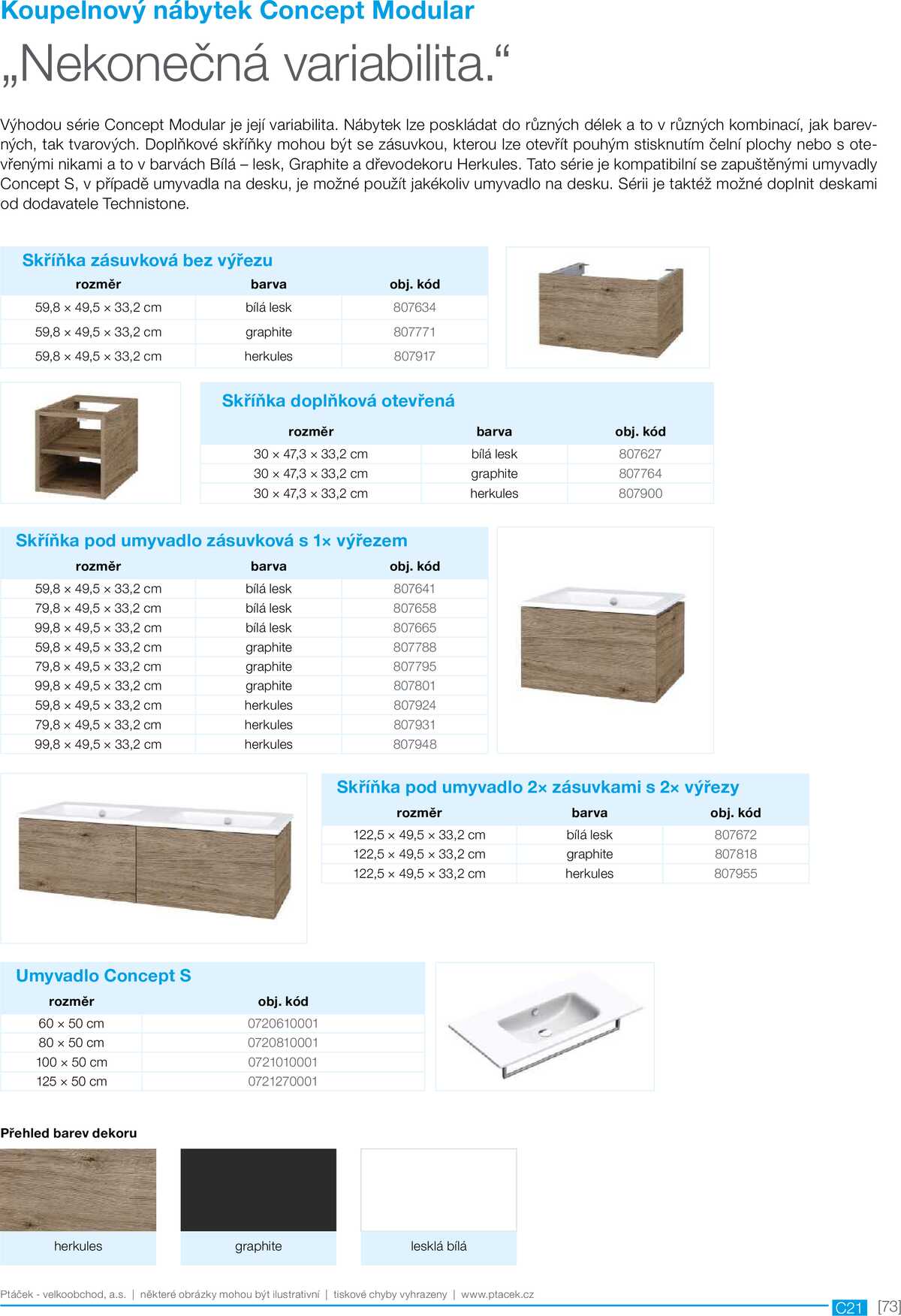 Koupelny Ptáček katalog sanita strana 73