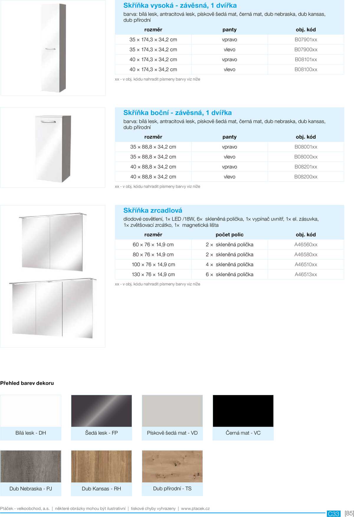 Koupelny Ptáček katalog sanita strana 85