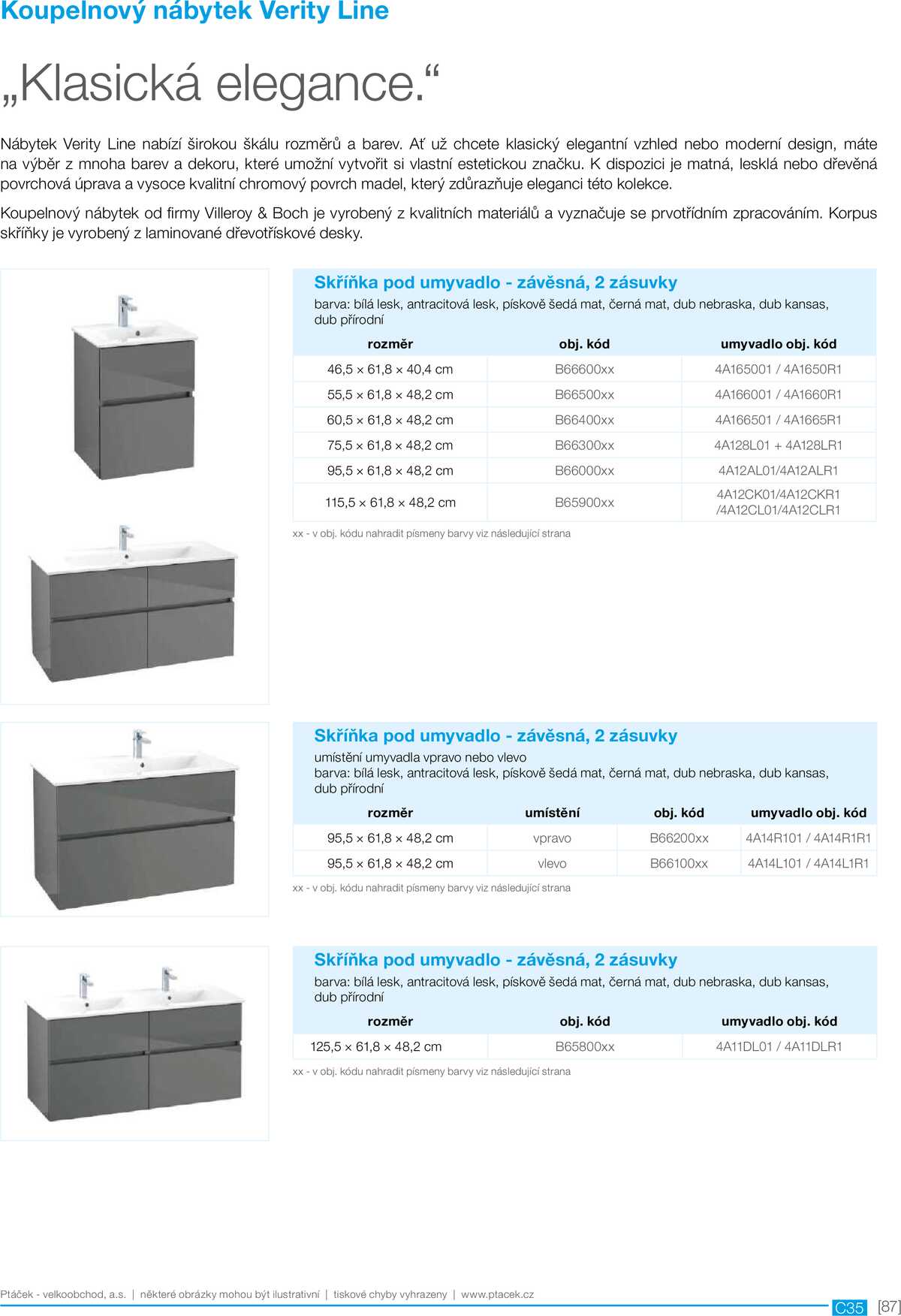 Koupelny Ptáček katalog sanita strana 87