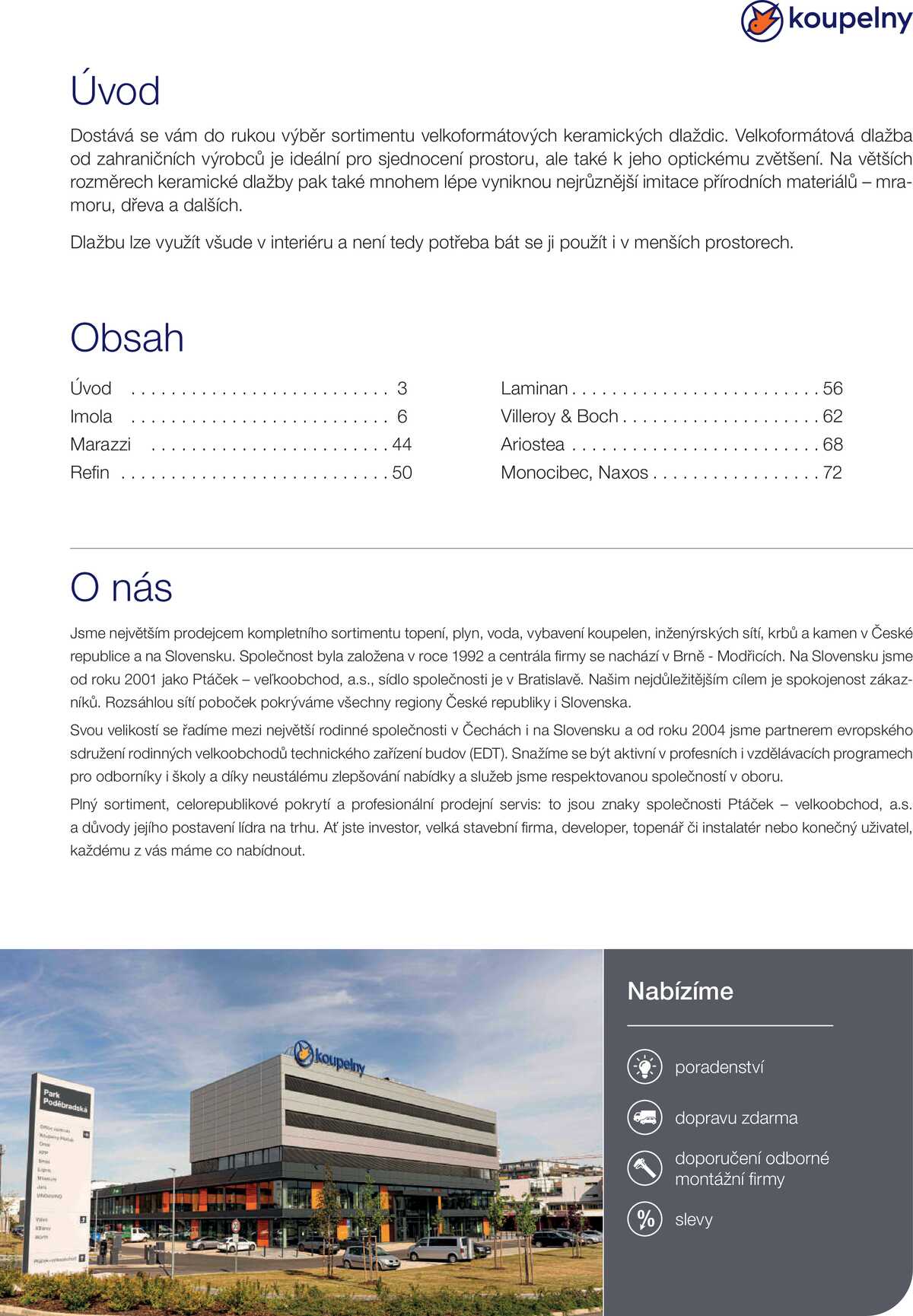 Koupelny Ptáček Velkoformátové dlažby strana 3