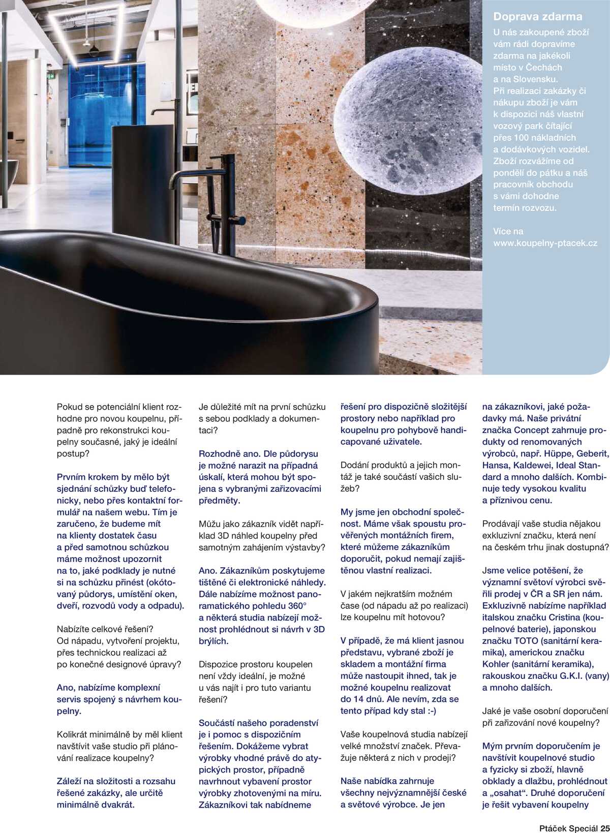 Koupelny Ptáček Speciál strana 25