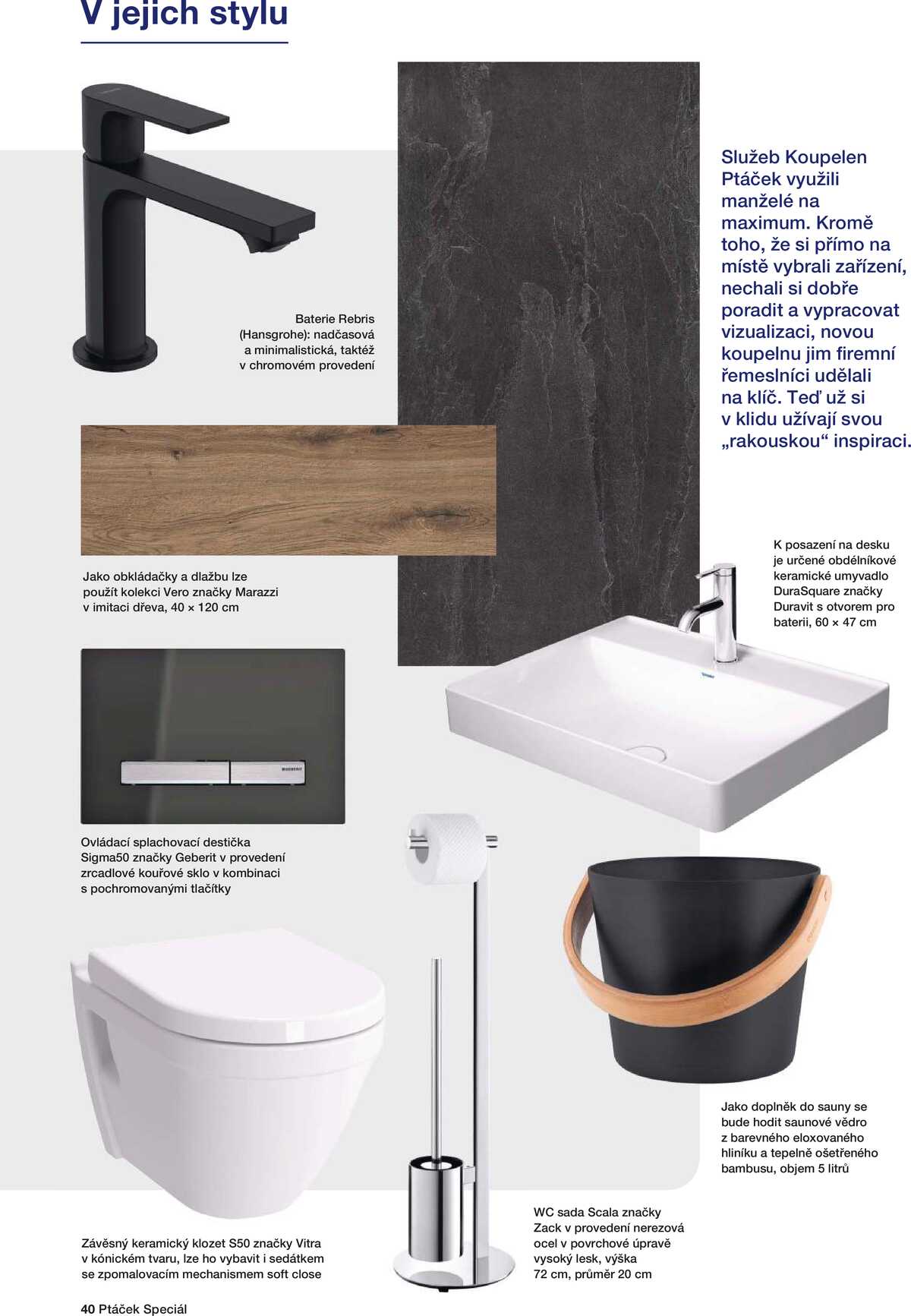 Koupelny Ptáček Speciál strana 40