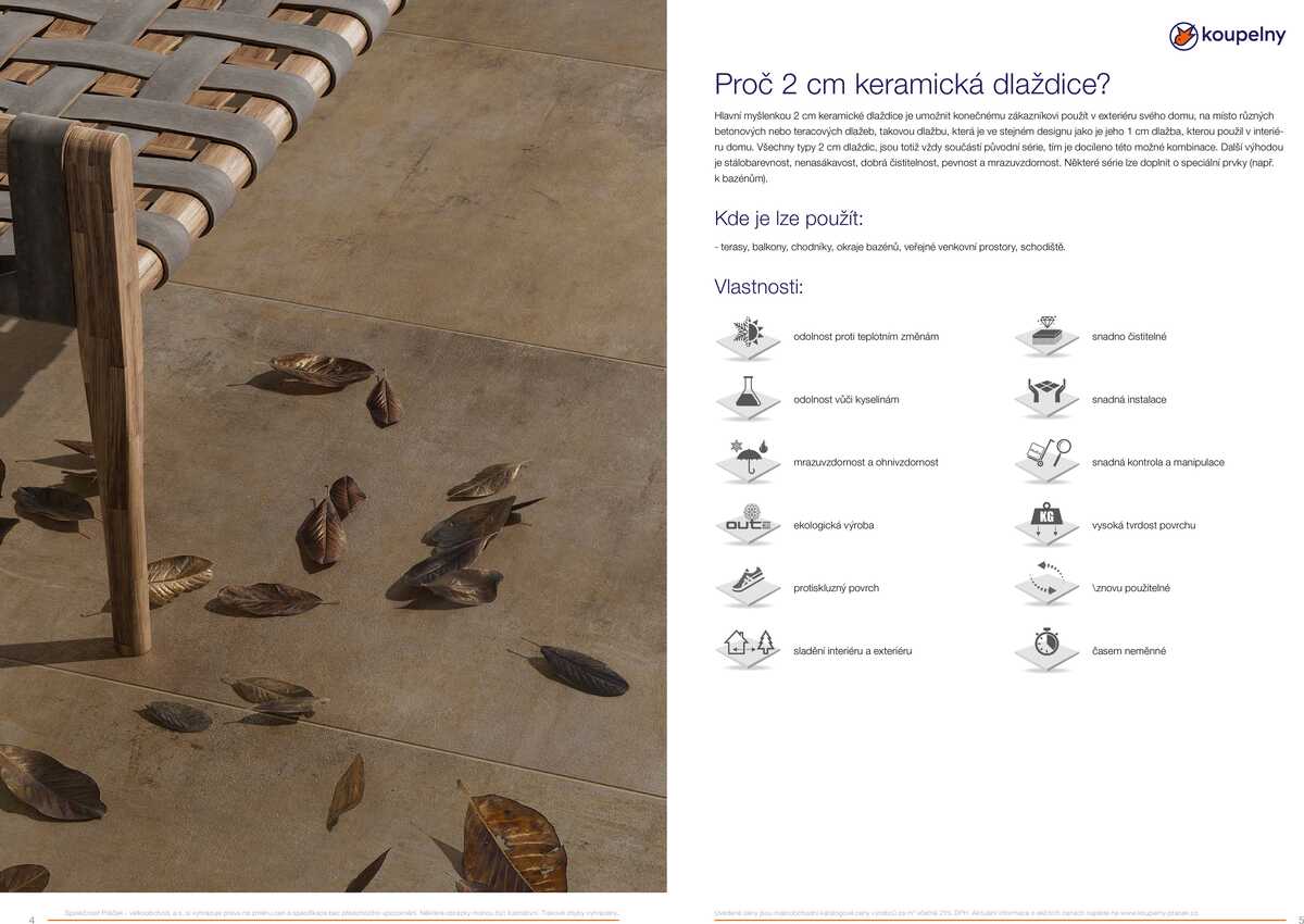 Koupelny Ptáček katalog venkovní dlažby strana 3